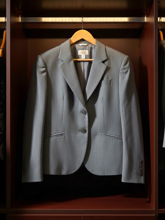 Talbots Jackets & Blazers - Talbots 100% Silk Gray Blazer Jacket Size 10 | Career Professional Academia